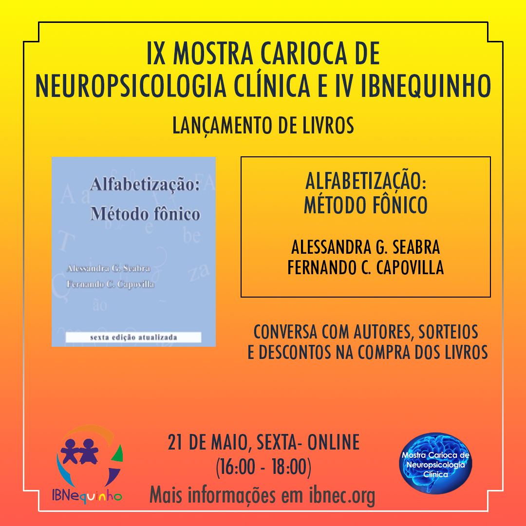 Lançamento de livros Alfabetização Método Fonico